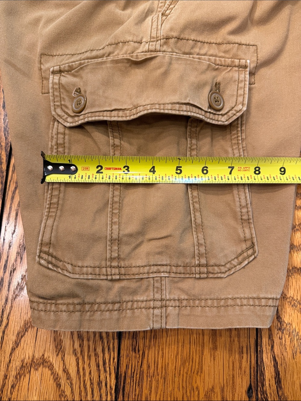 OLD NAVY COTTON DEEP TAN CARGO SHORTS- MEN'S SIZE 29 - Picture 11 of 11